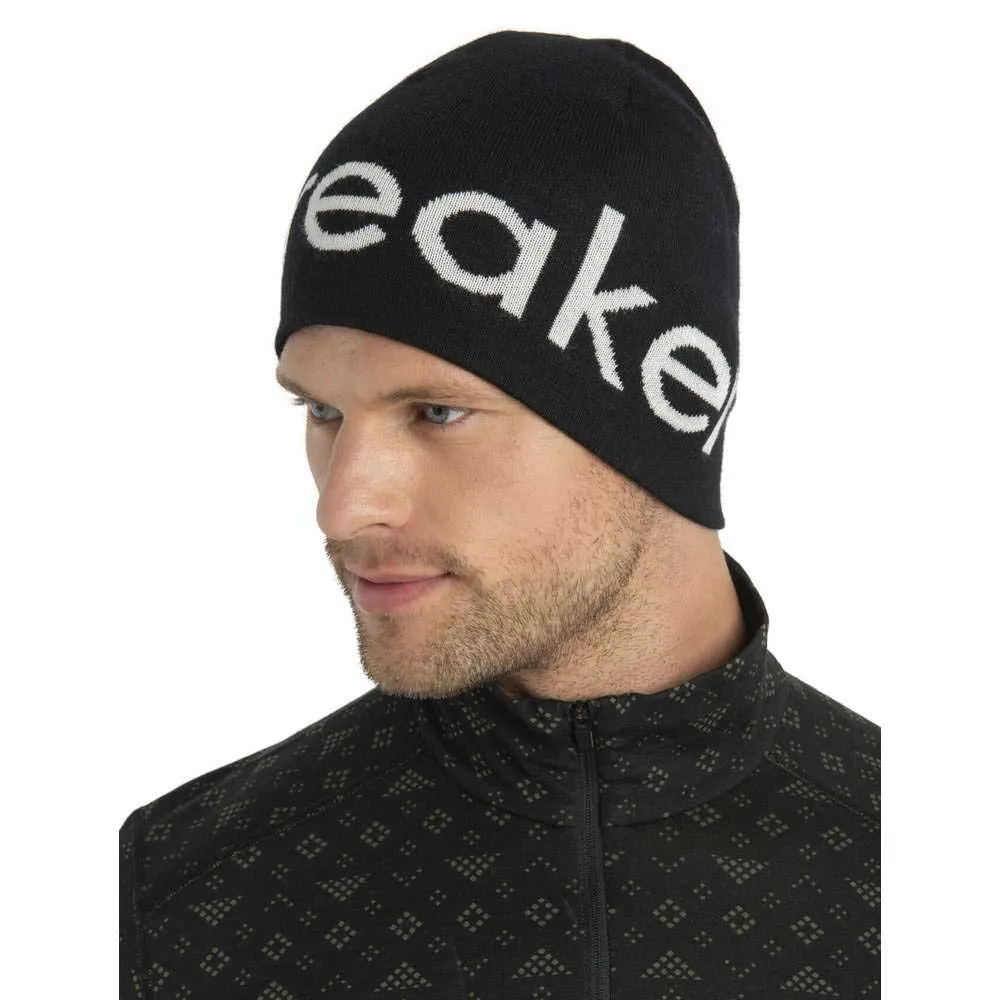 Icebreaker Merino Mütze, Black / ecru heather Icebreaker Merino Mütze, Black / ecru heather