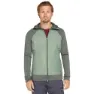 Icebreaker Merino Quantum Hybrid Reißverschlusspullover, Galaxy / moss / cb