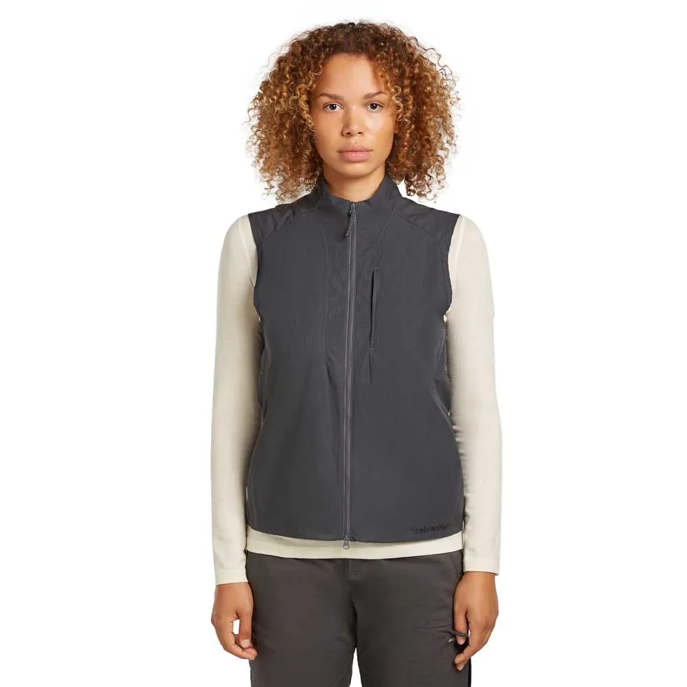 Icebreaker Merino Shell+ Cotton Elevation Windbreaker Weste, Obsidian Icebreaker Merino Shell+ Cotton Elevation Windbreaker Weste, Obsidian