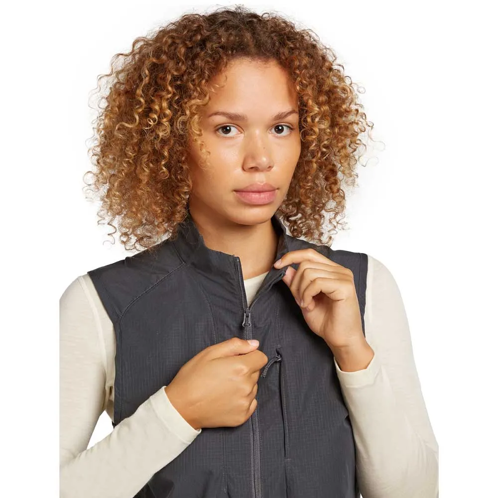 Icebreaker Merino Shell+ Cotton Elevation Windbreaker Weste, Obsidian Icebreaker Merino Shell+ Cotton Elevation Windbreaker Weste, Obsidian