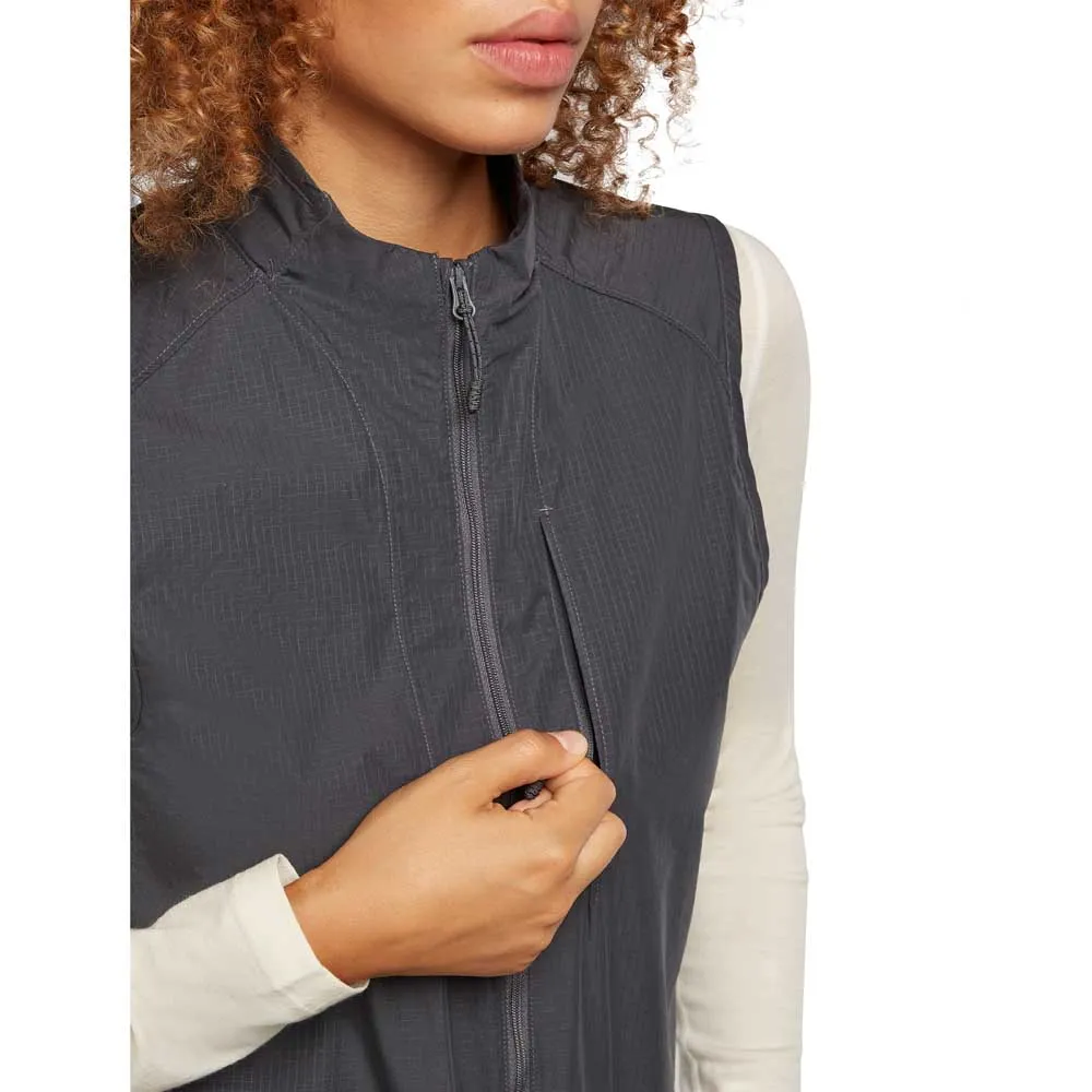 Icebreaker Merino Shell+ Cotton Elevation Windbreaker Weste, Obsidian Icebreaker Merino Shell+ Cotton Elevation Windbreaker Weste, Obsidian