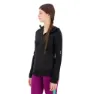 Icebreaker Quantum Hybrid Merino Reißverschlusspullover, Black