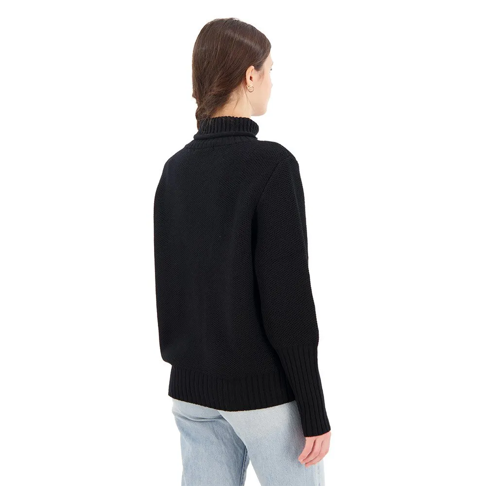 Icebreaker Seevista Funnel Neck Merino Pullover, Black