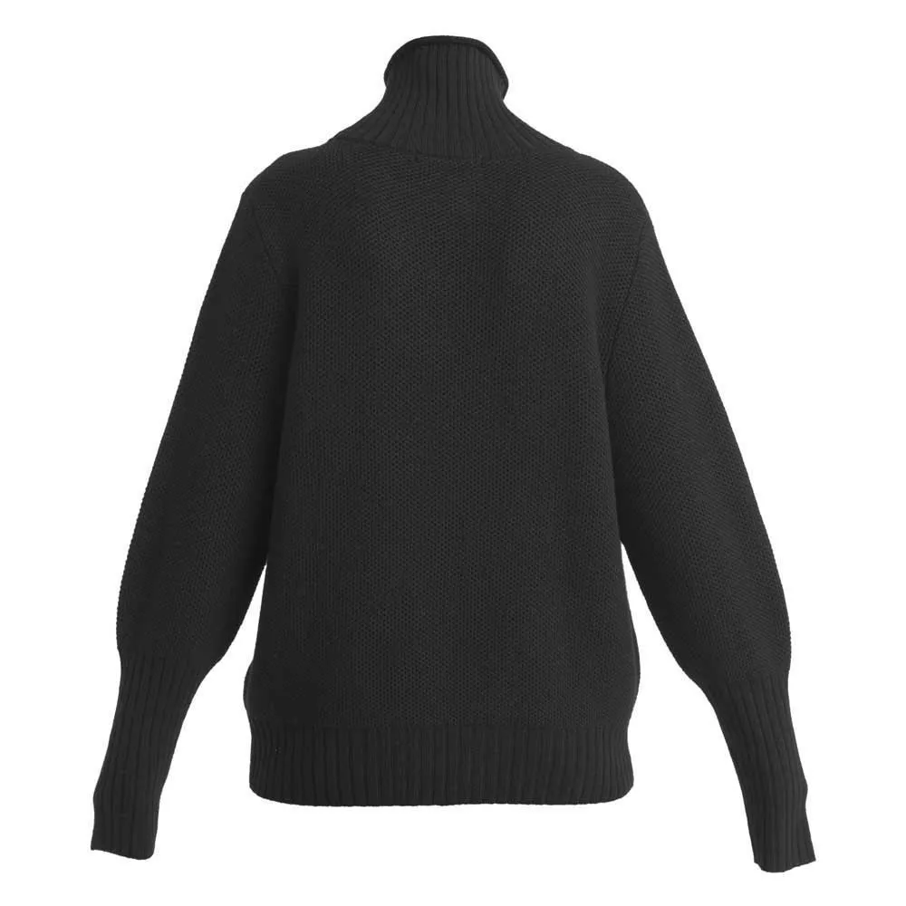 Icebreaker Seevista Funnel Neck Merino Pullover, Black