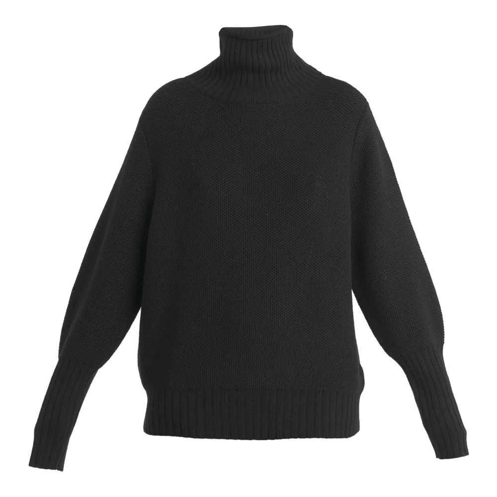 Icebreaker Seevista Funnel Neck Merino Pullover, Black