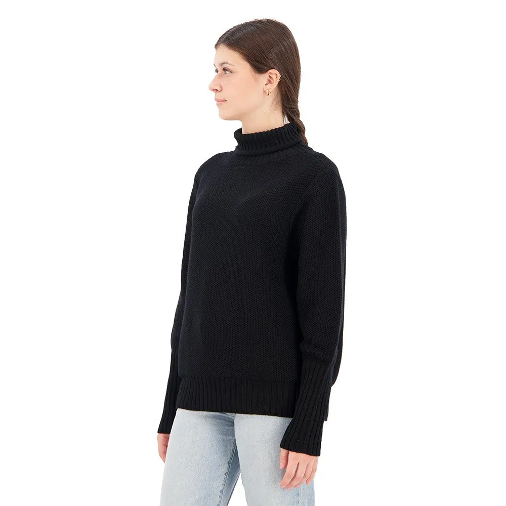 Icebreaker Seevista Funnel Neck Merino Pullover, Black