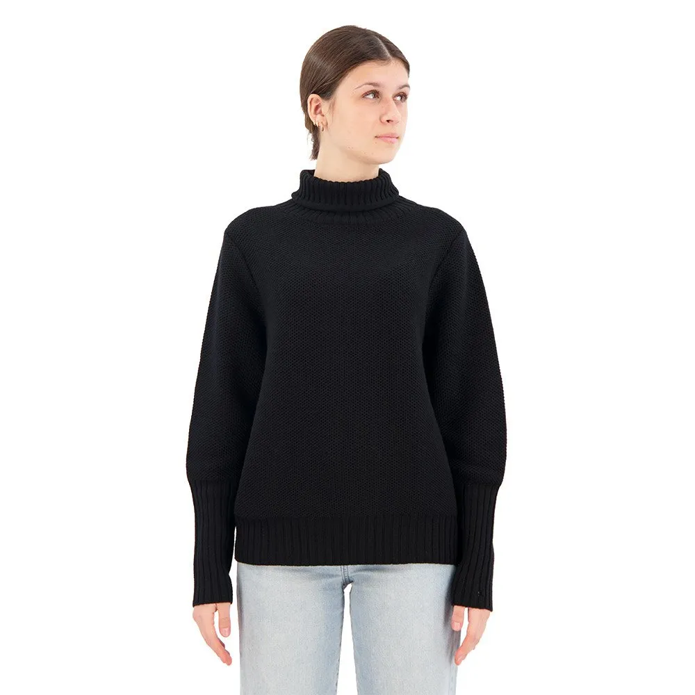 Icebreaker Seevista Funnel Neck Merino Pullover, Black