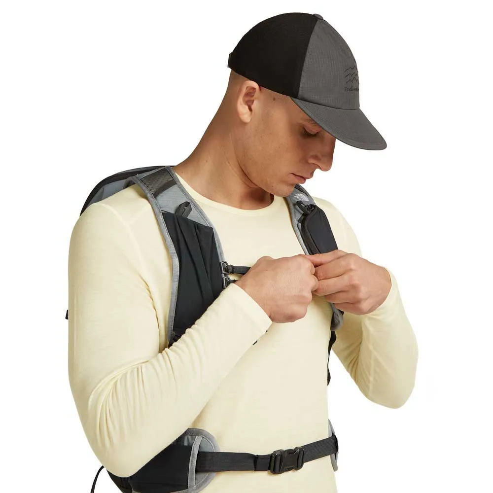 Icebreaker Shell+ Cotton Windbreaker Trucker Kappe, Obsidian / black / colourblock
