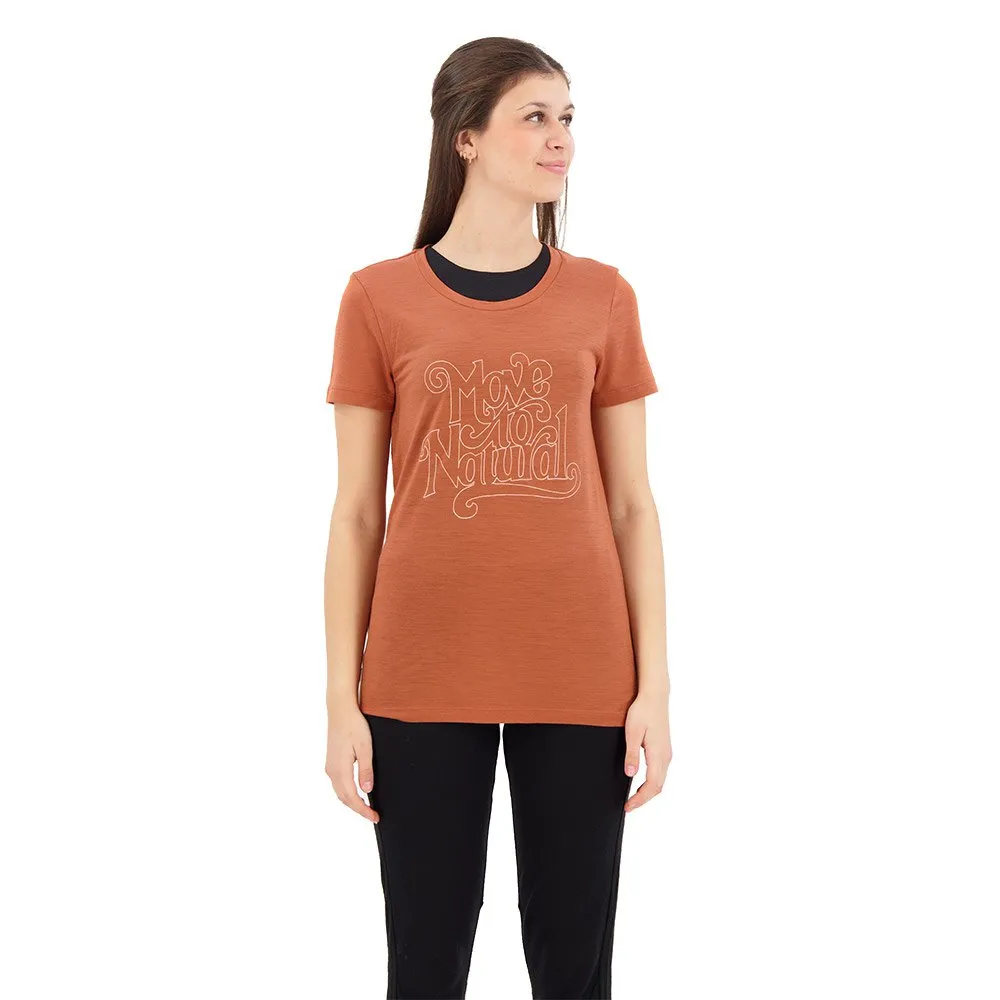 Icebreaker T-lite Ii Move To Natural Merino Kurzarm-t-shirt, Clay Icebreaker T-lite Ii Move To Natural Merino Kurzarm-t-shirt, Clay