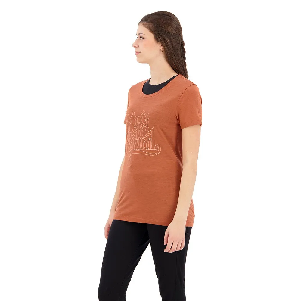 Icebreaker T-lite Ii Move To Natural Merino Kurzarm-t-shirt, Clay Icebreaker T-lite Ii Move To Natural Merino Kurzarm-t-shirt, Clay