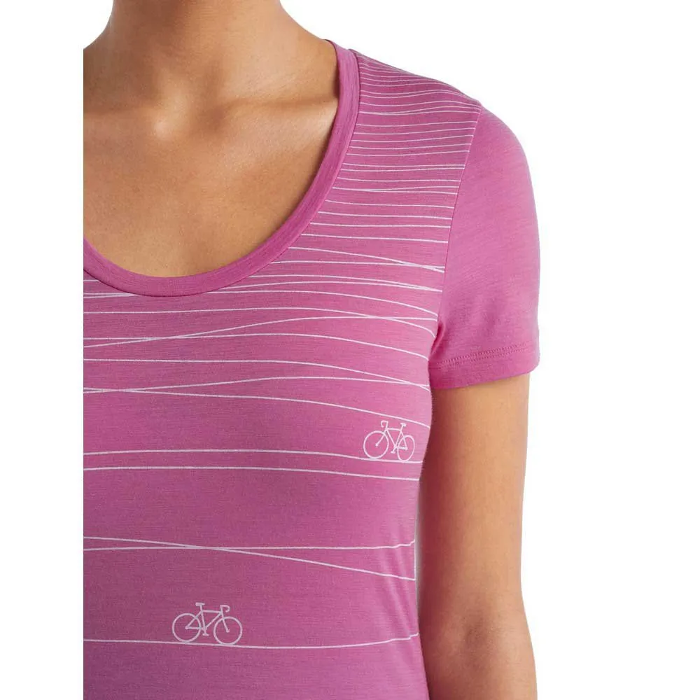Icebreaker Tech Lite Ii Scoop Hill Sprint Merino Kurzarm-t-shirt, Cosmic