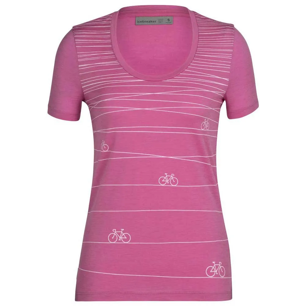 Icebreaker Tech Lite Ii Scoop Hill Sprint Merino Kurzarm-t-shirt, Cosmic