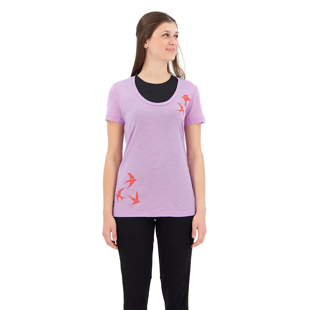 Icebreaker Tech Lite Ii Scoop Shapes Merino Kurzarm-t-shirt, Purple gaze Icebreaker Tech Lite Ii Scoop Shapes Merino Kurzarm-t-shirt, Purple gaze