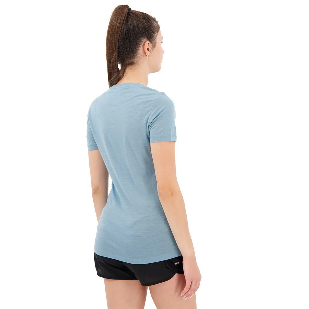 Icebreaker Tech Lite Ii Ss Scoop Tee Reflection Lines Kurzarm-t-shirt, Astral blue