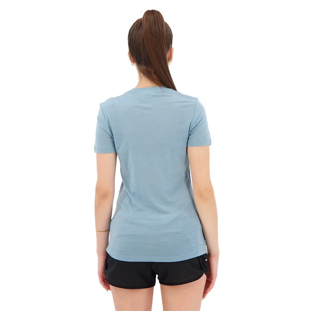 Icebreaker Tech Lite Ii Ss Scoop Tee Reflection Lines Kurzarm-t-shirt, Astral blue