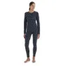 Icebreaker Vertex Crewe First Snow Merino Langarm-baselayer, Midnight navy / snow / j