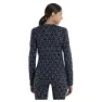 Icebreaker Vertex Crewe First Snow Merino Langarm-baselayer, Midnight navy / snow / j