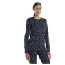 Icebreaker Vertex Crewe First Snow Merino Langarm-baselayer, Midnight navy / snow / j