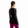 Icebreaker Zone Knit 200 Crewe Langarm-baselayer, Jet heather / black / metro heather / cb