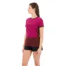 Icebreaker Zone Knit Kurzarm-t-shirt, Cherry / espresso / cb