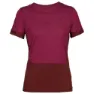 Icebreaker Zone Knit Kurzarm-t-shirt, Cherry / espresso / cb