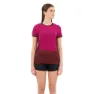 Icebreaker Zone Knit Kurzarm-t-shirt, Cherry / espresso / cb