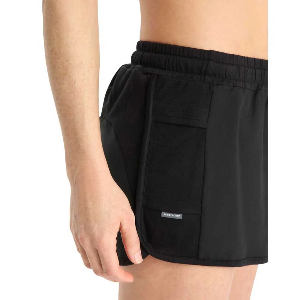 Icebreaker Zone Knit Kurze Hose, Black