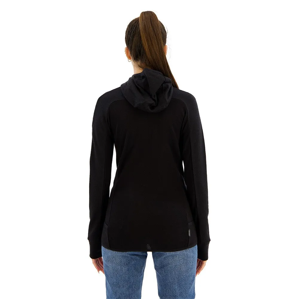 Icebreaker Zone Knit Zip Kapuzenpullover, Black Icebreaker Zone Knit Zip Kapuzenpullover, Black