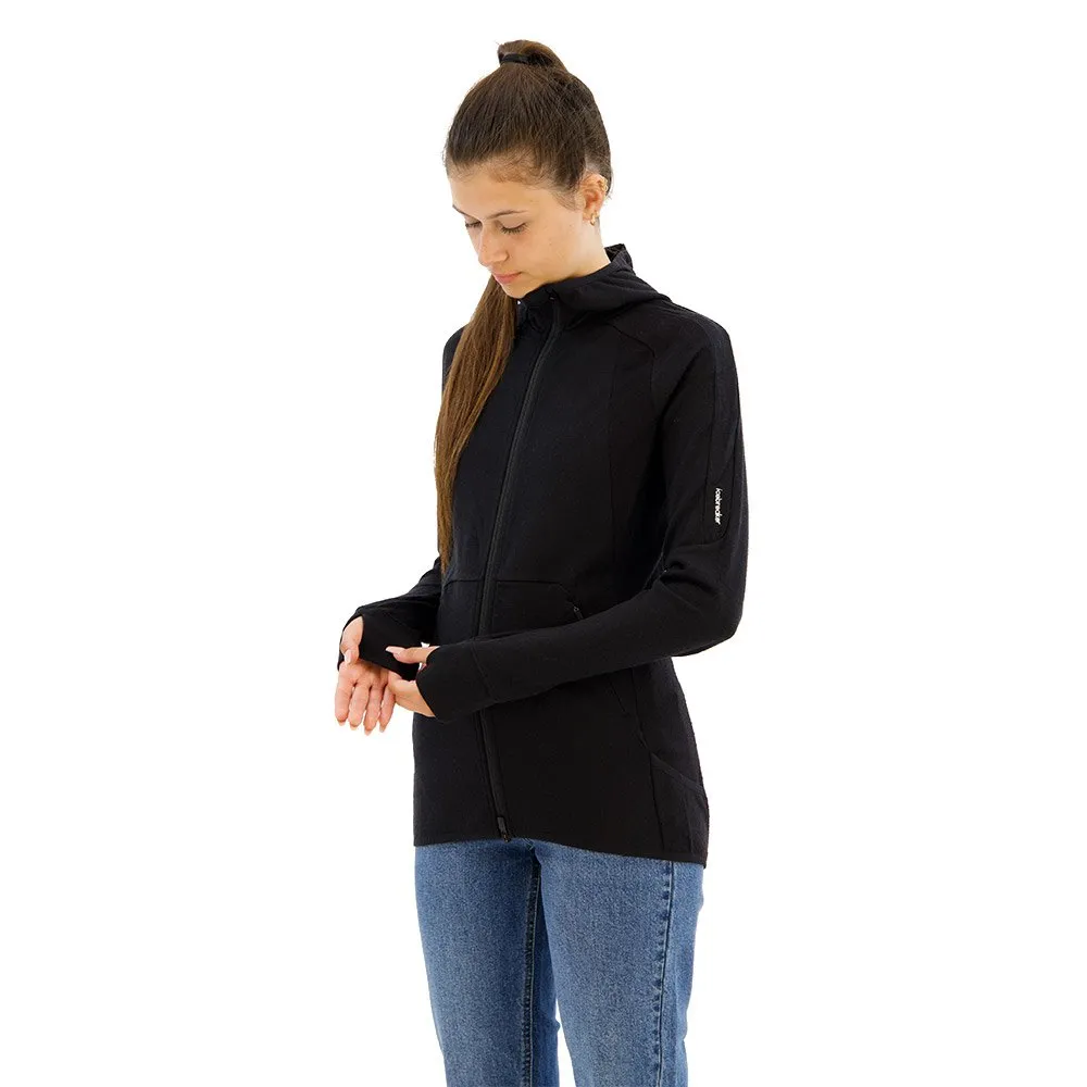 Icebreaker Zone Knit Zip Kapuzenpullover, Black Icebreaker Zone Knit Zip Kapuzenpullover, Black