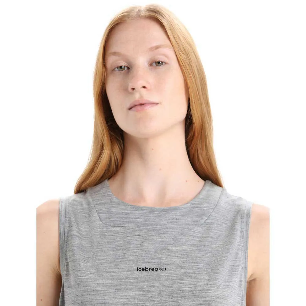 Icebreaker Zoneknit™ ärmelloses T-shirt, Metro hthr Icebreaker Zoneknit™ ärmelloses T-shirt, Metro hthr
