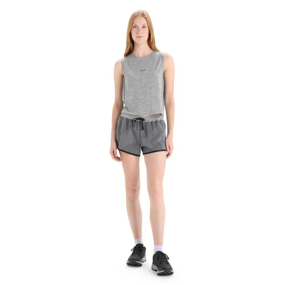 Icebreaker Zoneknit™ ärmelloses T-shirt, Metro hthr Icebreaker Zoneknit™ ärmelloses T-shirt, Metro hthr