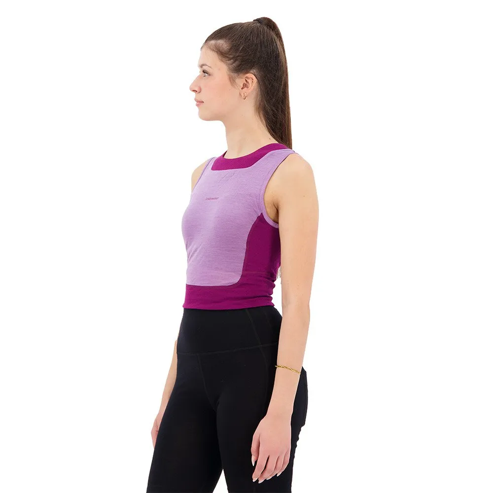 Icebreaker Zoneknit™ Cropped Geodetic ärmelloses T-shirt Icebreaker Zoneknit™ Cropped Geodetic ärmelloses T-shirt