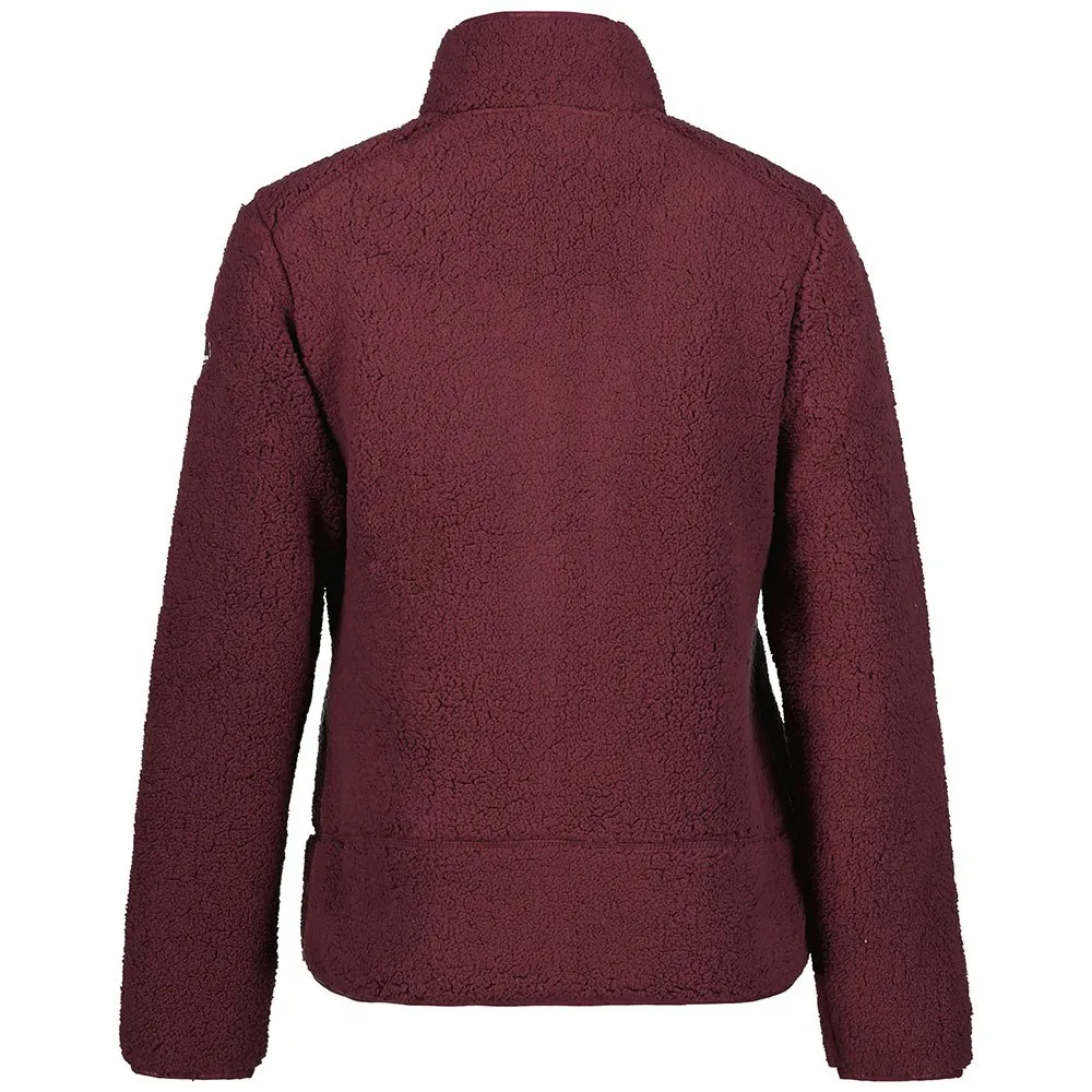 Icepeak Adeline Fleece Mit Durchgehendem Reißverschluss, Burgundy Icepeak Adeline Fleece Mit Durchgehendem Reißverschluss, Burgundy