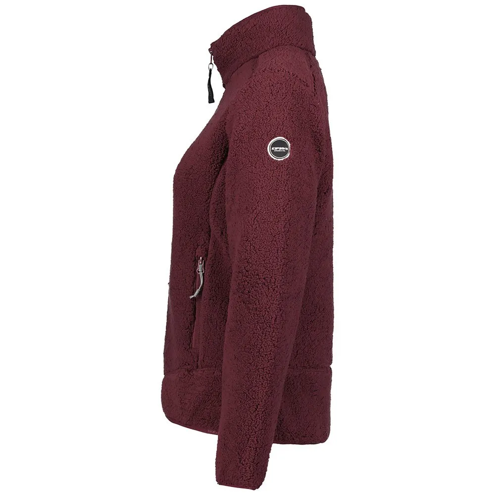 Icepeak Adeline Fleece Mit Durchgehendem Reißverschluss, Burgundy Icepeak Adeline Fleece Mit Durchgehendem Reißverschluss, Burgundy