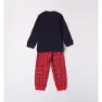 Ido 47504 Langarm-pyjama, Navy, 24MON