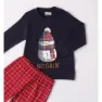 Ido 47504 Langarm-pyjama, Navy, 24MON