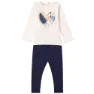 Ido 47623 Langarm-set, Cream / blue, 4Y