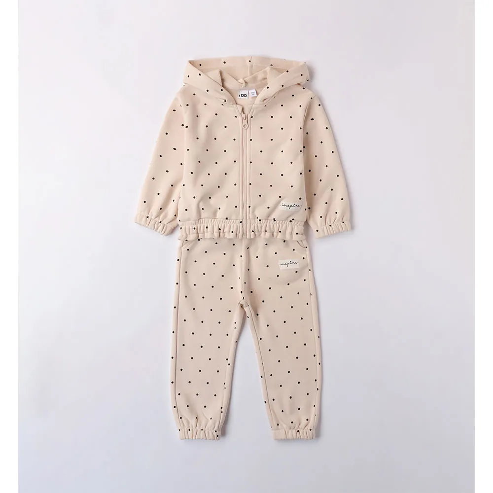 Ido 4a532 Trainingsanzug, Beige / black, 6Y
