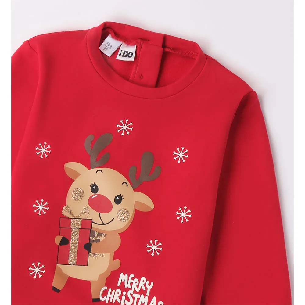 Ido 4a654 Sweatshirt, Red, 5Y