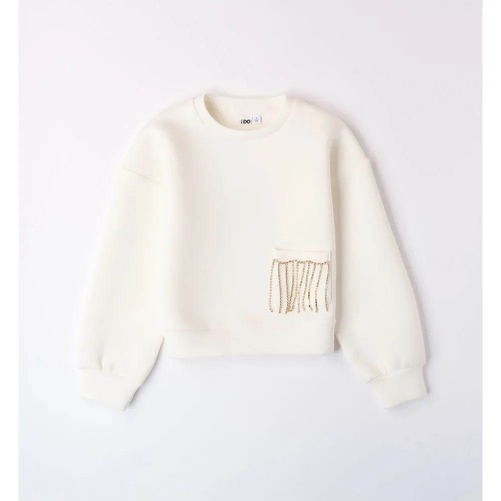 Ido 4a911 Sweatshirt, Off white, 16Y Ido 4a911 Sweatshirt, Off white, 16Y