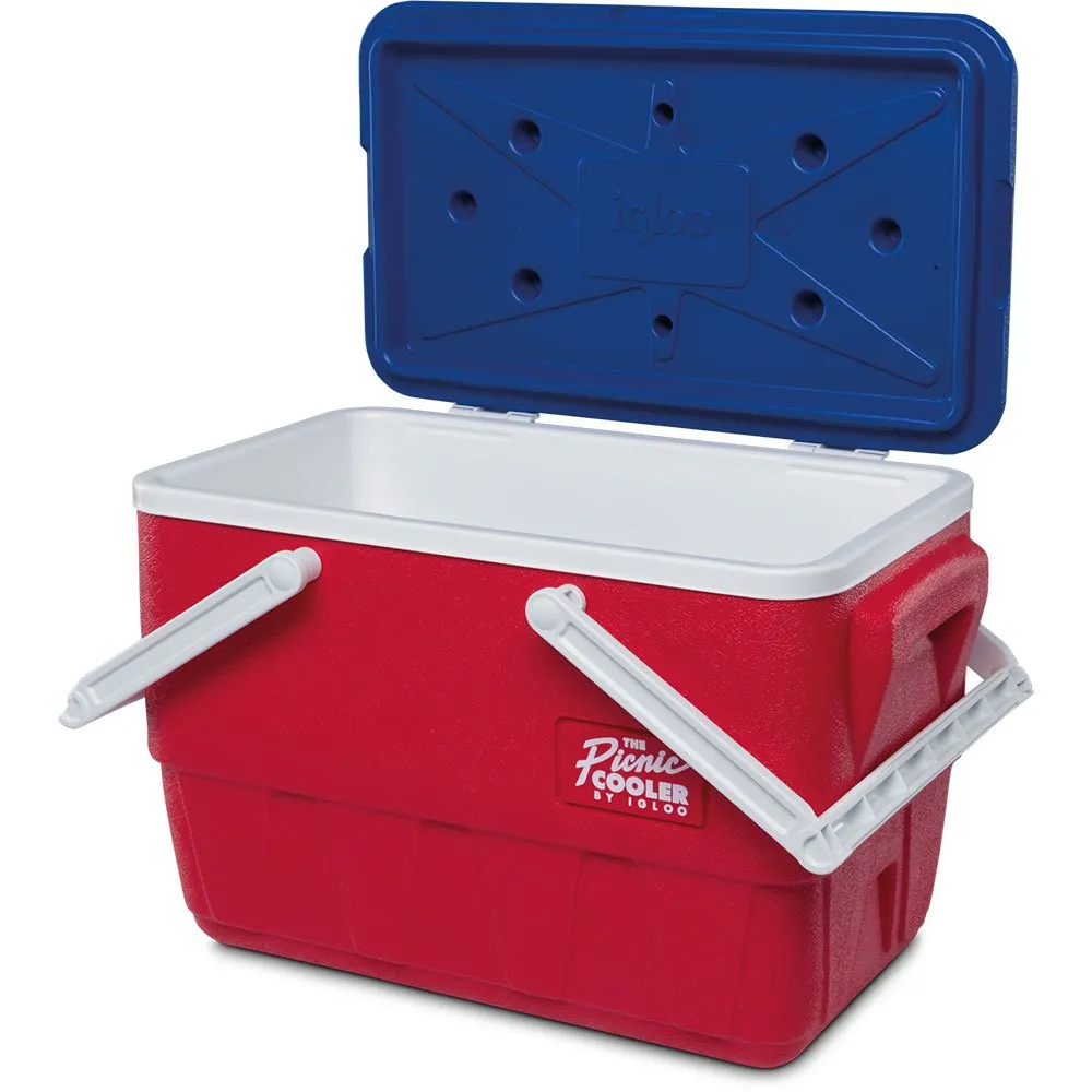 Igloo Coolers Pcinic Retro 24l Steife Tragbare Kühlbox, Red / blue, One Size Igloo Coolers Pcinic Retro 24l Steife Tragbare Kühlbox, Red / blue, One Size