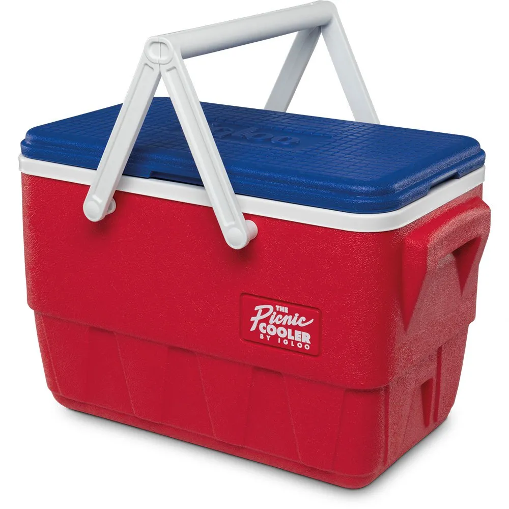 Igloo Coolers Pcinic Retro 24l Steife Tragbare Kühlbox, Red / blue, One Size Igloo Coolers Pcinic Retro 24l Steife Tragbare Kühlbox, Red / blue, One Size