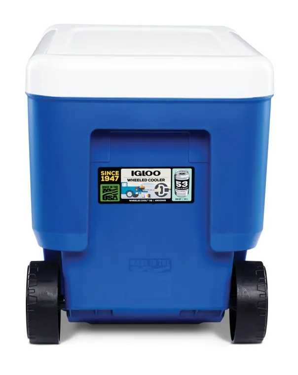Igloo Coolers Wheelie Cool 38 36l Steife Tragbare Kühlbox, Blue, One Size Igloo Coolers Wheelie Cool 38 36l Steife Tragbare Kühlbox, Blue, One Size