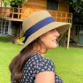 Illums Amalfi Hut, Tan / blue
