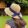 Illums Amalfi Hut, Tan / blue