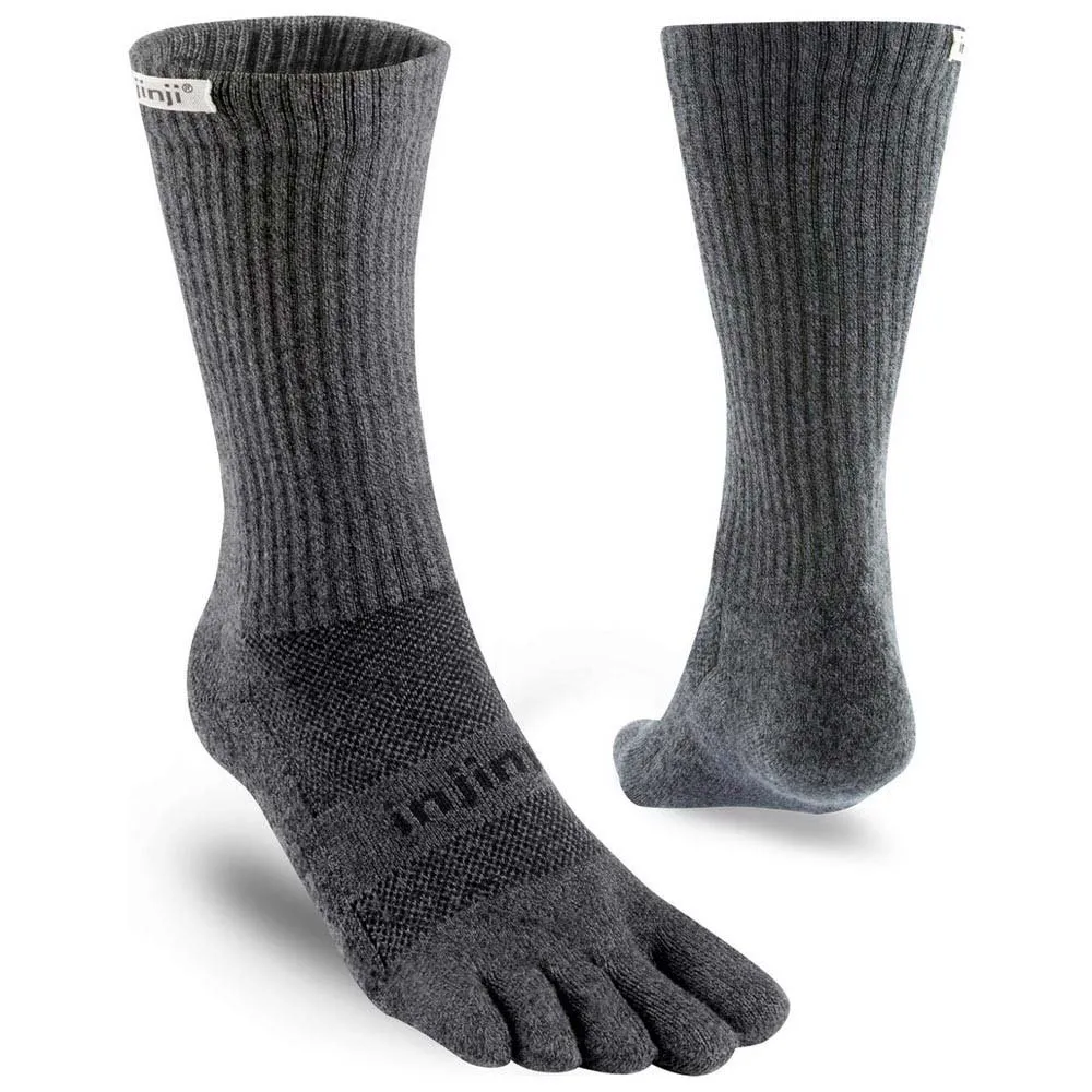 Injinji Trail Midweight Crew Coolmax Socken, Granite