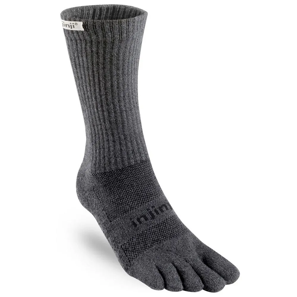 Injinji Trail Midweight Crew Coolmax Socken, Granite