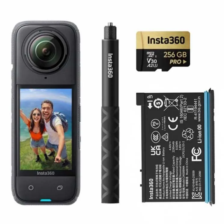 Insta360 X4 Adventure Combo Action-kamera, Black, One Size Insta360 X4 Adventure Combo Action-kamera, Black, One Size