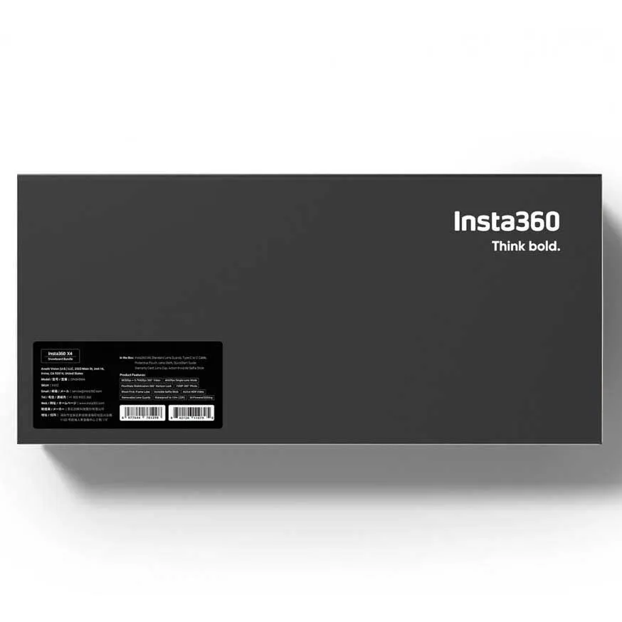 Insta360 X4 Snowboard Bundle Action-kamera, Black, One Size, EU Plug 220V Insta360 X4 Snowboard Bundle Action-kamera, Black, One Size, EU Plug 220V