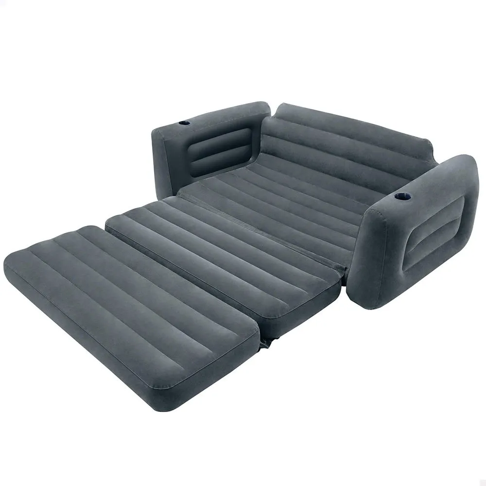 Intex 2 In 1 Aufblasbares Schlafsofa, Grey, 203 x 224 x 66cm Intex 2 In 1 Aufblasbares Schlafsofa, Grey, 203 x 224 x 66cm